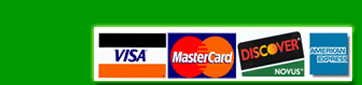 Call us: . We accept all major credit cards